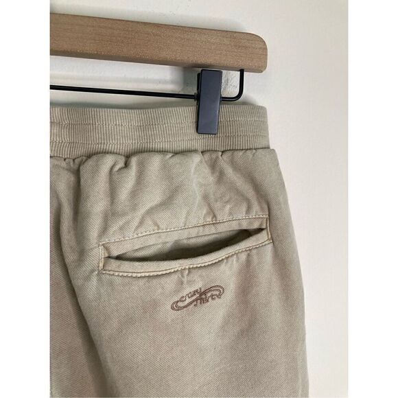 Crazy Shirt Hawai’i Original Mens Medium Jogger Pant Tan Khaki - Picture 7 of 9